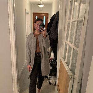 Wilfred Banville Grey Jacket Merino Wool Shacket